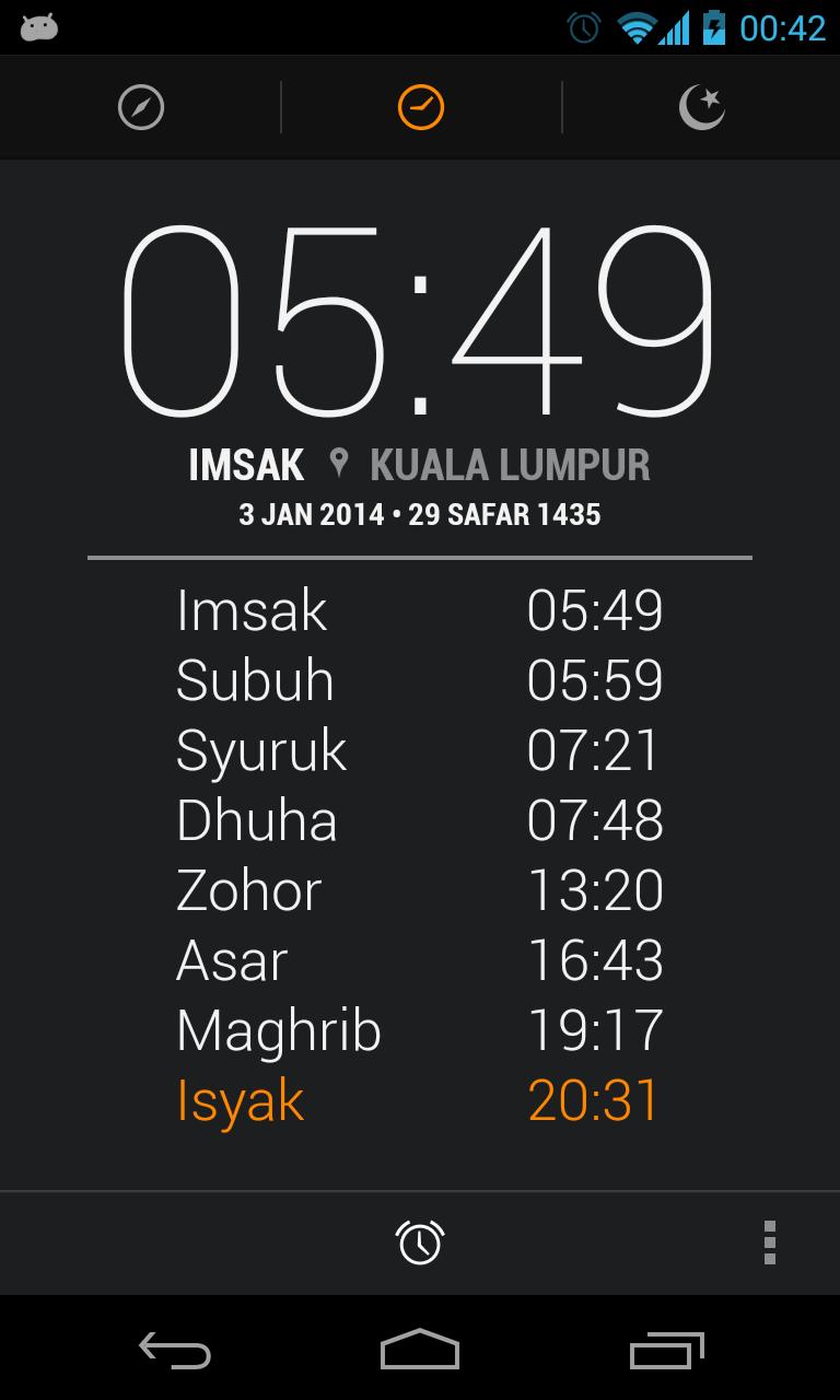 Kuala azan lumpur isyak waktu maghrib