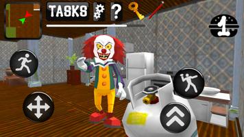 Clown Neighbor IT عربى الملصق