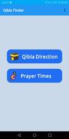 Qibla - Arah Kiblat Plakat