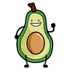 Cute Avocado icon