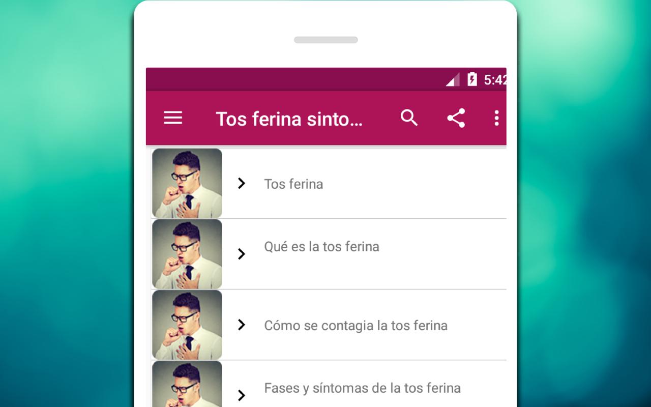 signos y síntomas de la tos convulsiva