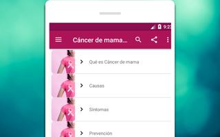 Cáncer de mama - Síntomas y causas capture d'écran 3