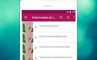 Enfermedad de Lyme Causas, síntomas y tratamiento স্ক্রিনশট 2