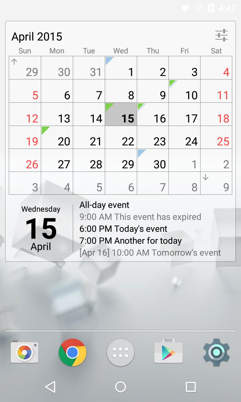 Calendar Widget APK for Android Download