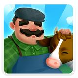 Milk farm - happy cow أيقونة