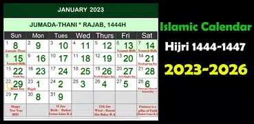Islamic Hijri Calendar 2023