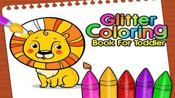 Glitter Coloring Book Poster