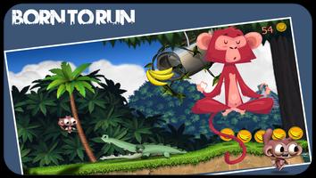 Kirda: monkey run game Affiche