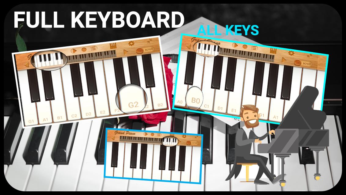 Online Piano Keyboard Virtual Piano Full Keyboard For - auto key clicker for roblox piano