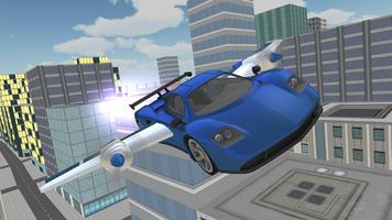 Flying Car Jet: Extreme,Driving Simulator,City 3D capture d'écran 1