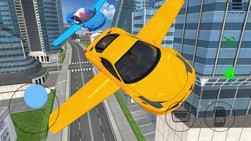 Flying Car Jet: Extreme,Driving Simulator,City 3D capture d'écran 3