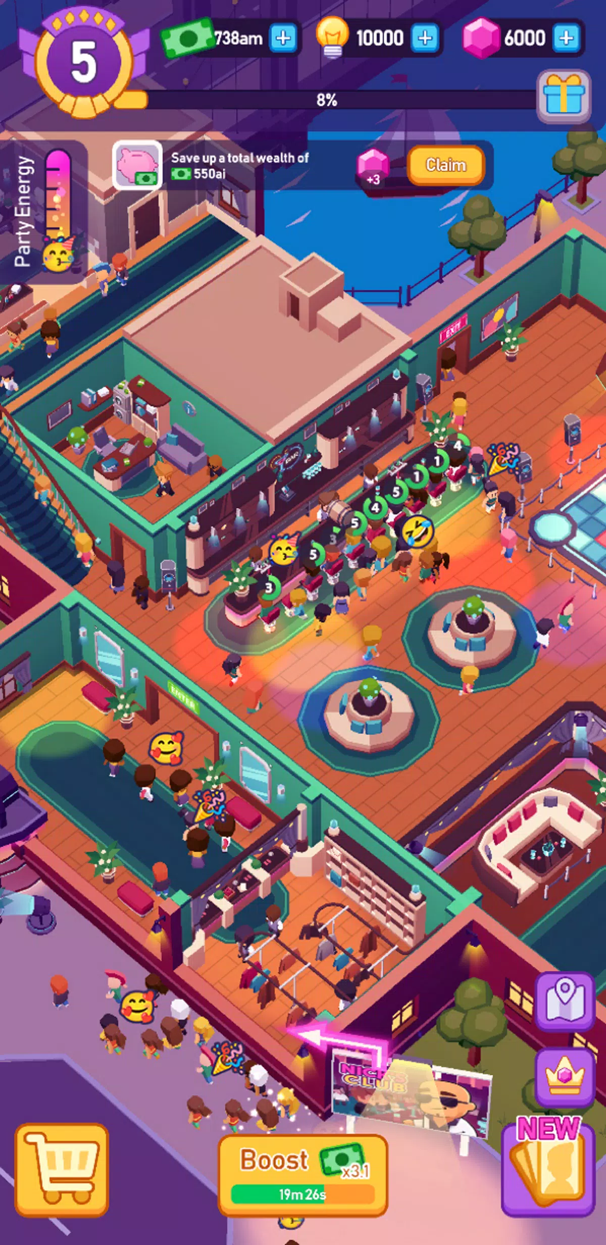 放置夜总会大亨: Nightclub Tycoon