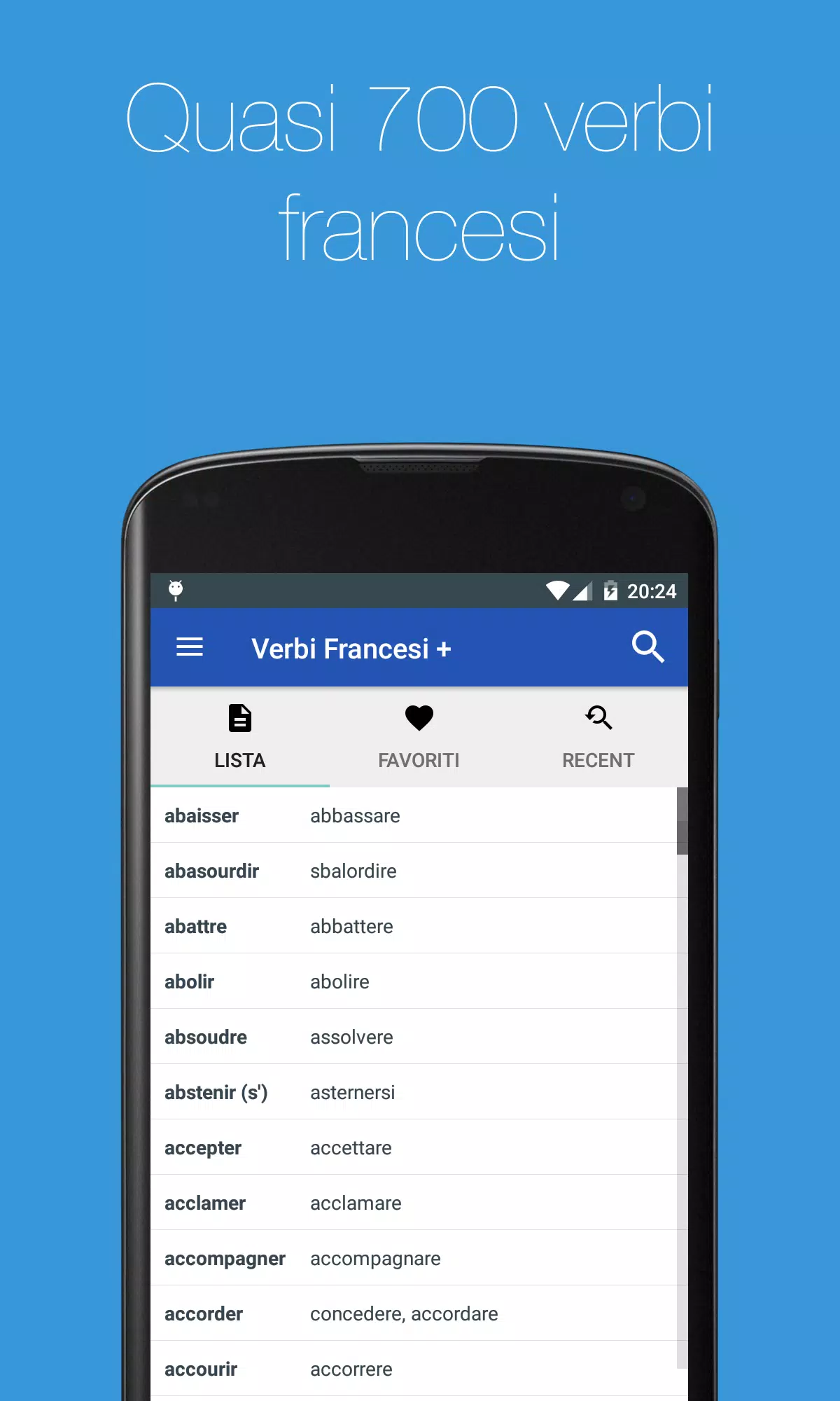 Lista Dei Verbi Francesi APK per Android Download