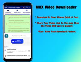 MAX Video Downloader - No Watermark постер