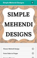 Simple Mehendi Designs Affiche