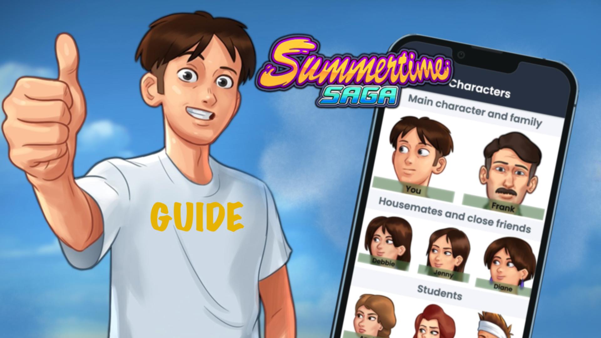 summertime saga characters names