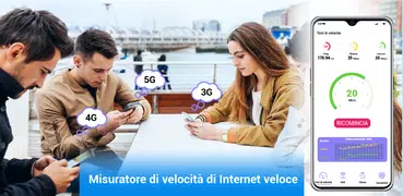 Misuratore di velocità Internet veloce