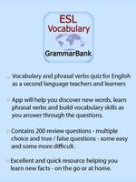 ESL Vocab Quiz - GrammarBank poster