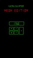 iUcalculator neon calculator Affiche