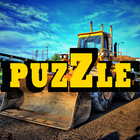 Construction machinery. Puzzle. icon