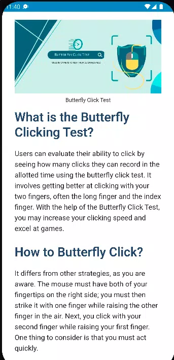 Butterfly Click Tester APK for Android Download