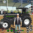 nous tracteur tirant 3d Jeux icône