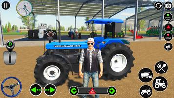 nous tracteur tirant 3d Jeux Affiche