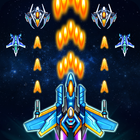 Galaxy sky shooting icon