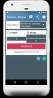 Fraction to Decimal Calculator and Convertor スクリーンショット 1