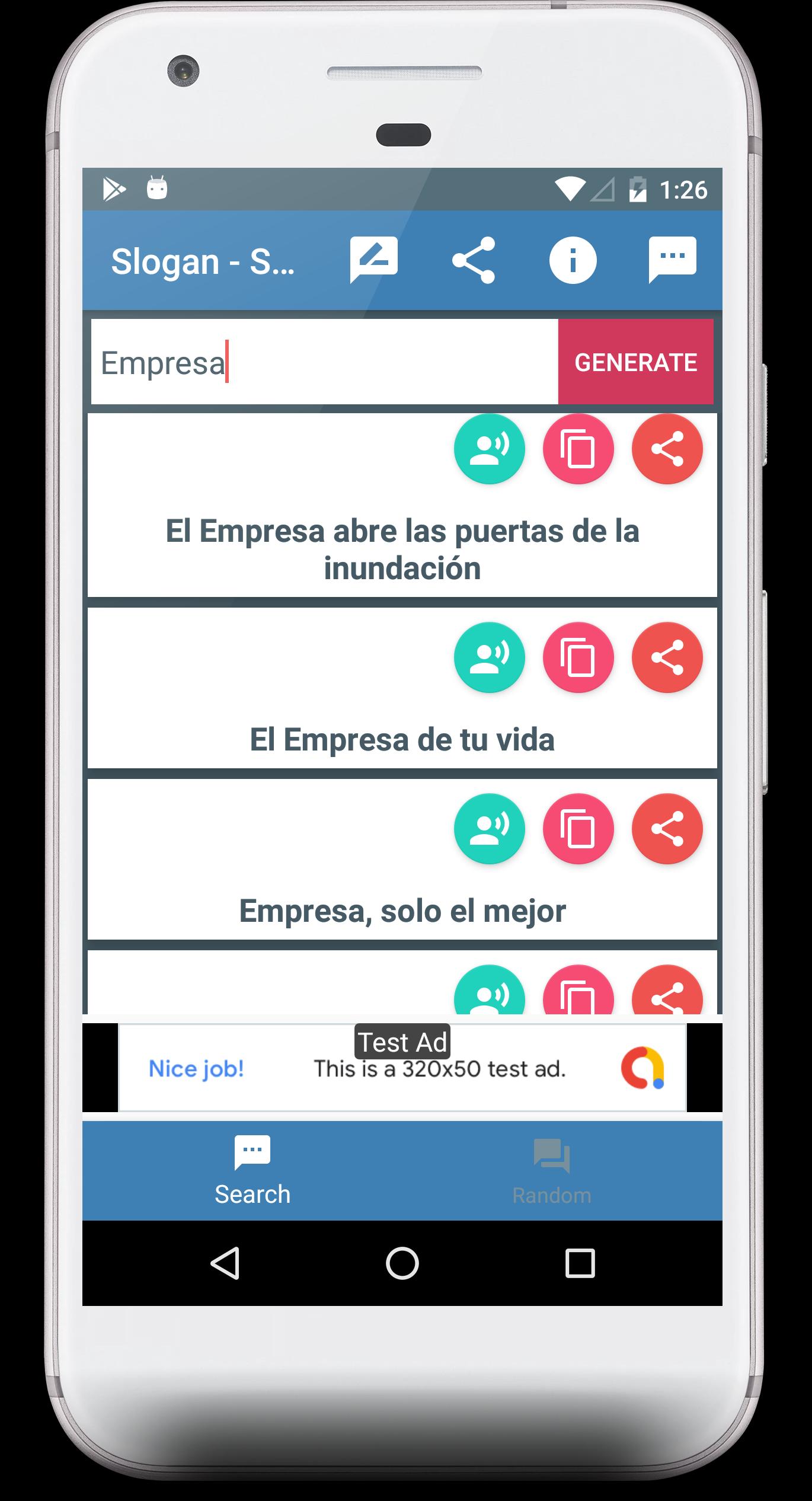Descarga de APK de Spanish Slogan Maker para Android