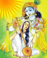 Radhe Krishna Mobile Backgrounds Affiche