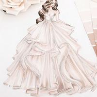Sketch Dress Dress Dress Affiche