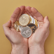 Coin sound message tone