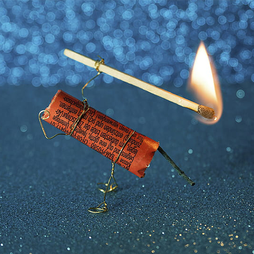 Forti suoni di petardi