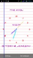 Note Scribble Clock Free poster