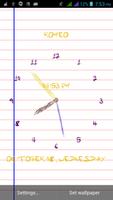 Note Scribble Clock Free screenshot 2