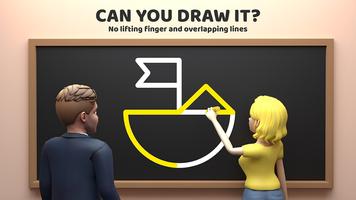 Impossible Draw: 1 Line Puzzle Poster