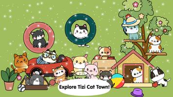 我的猫咪小鎮-城市生活世界: Tizi之家暢玩猫咪遊戲 海報