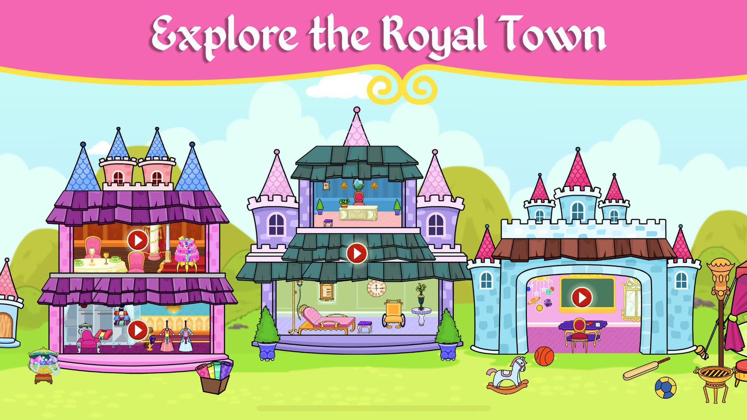 Игра город принцессы. Замок принцессы. Королевский дворец и принцесса. Tizi игра. Игра замок принцессы.