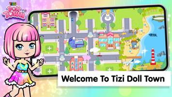 Tizi 小镇: 娃娃装扮游戏 海报