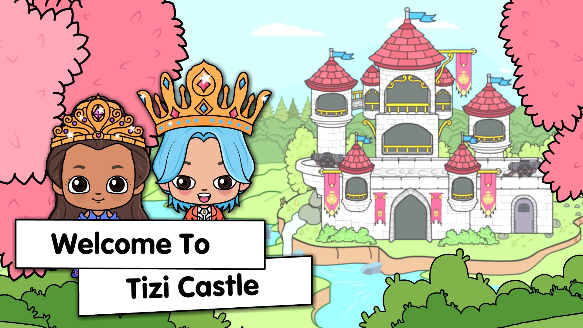 Игра город принцессы. Замок Радужного королевства. Princess Castle. Город Tizi - игры про дизайн.