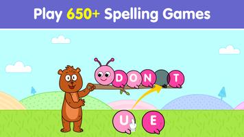 Spelling Games For Kids 2,4,6 Plakat