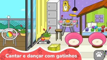 Jogos de Gato: Fofo Pet Cidade imagem de tela 3