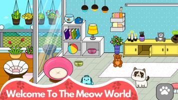 Jeux de chats: chatons mignons Affiche