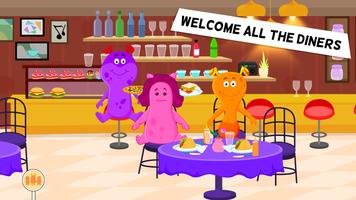 My Monster Town: Restaurant Cooking Games for Kids syot layar 1