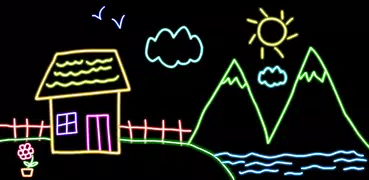 Kids Doodle Glow Coloring Game