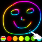 Juegos de dibujar glow doodle icono