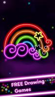 Kids Doodle Glow Coloring Game screenshot 2