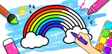 子供用塗り絵 - お絵かき、ぬり絵、子供用 塗り絵ゲーム