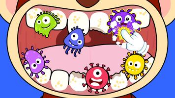 Dentist Doctor Games for Kids পোস্টার